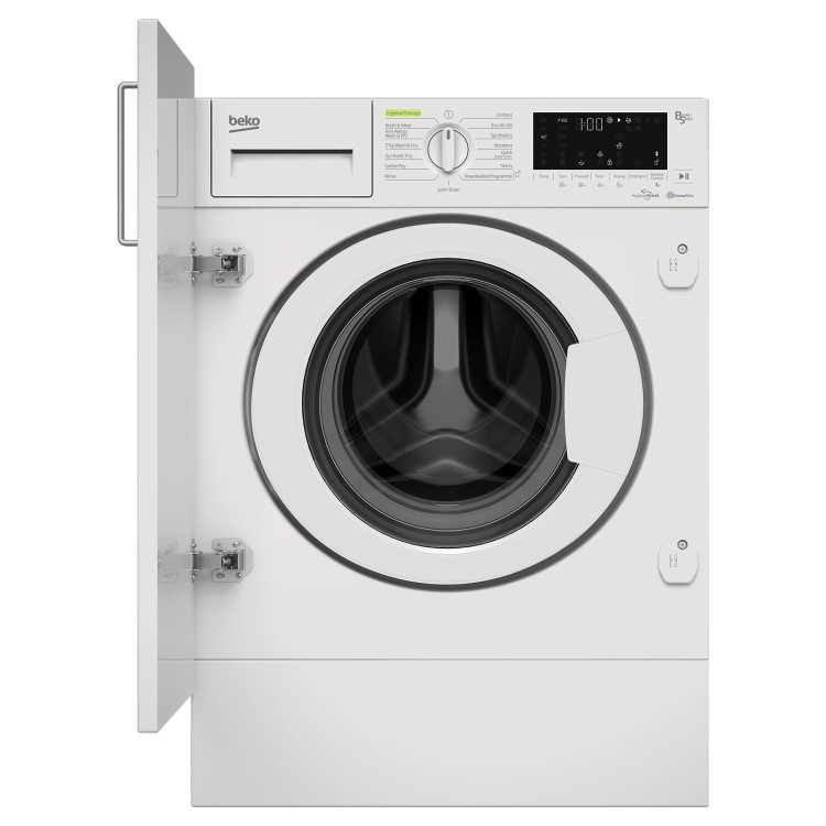 Refurbished Beko RecycledTub 8kg Wash 5kg Dry 1400rpm Integrated Washer Dryer - White