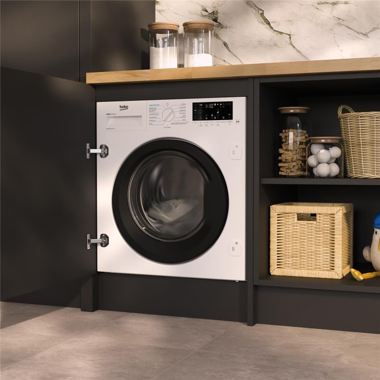 Beko 9kg Wash 5kg Dry 1400rpm Integrated Washer Dryer - White