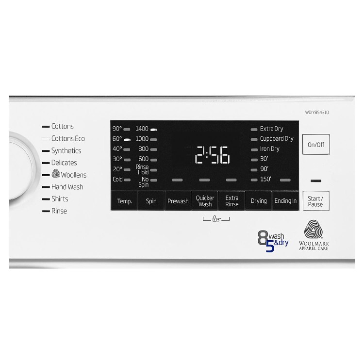 GRADE A2 - Beko WDIY854310F 1400rpm Spin Speed 8kg Wash 5kg Dry Integrated Washer Dryer - White