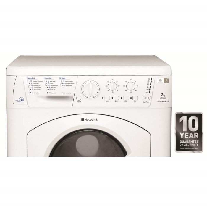 Hotpoint WDL520P Aquarius 7kg Wash 5kg Dry 1200rpm Freestanding Washer