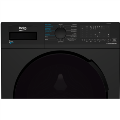 Refurbished Beko WDL742431B Freestanding 7/4KG 1200 Spin Washer Dryer Black