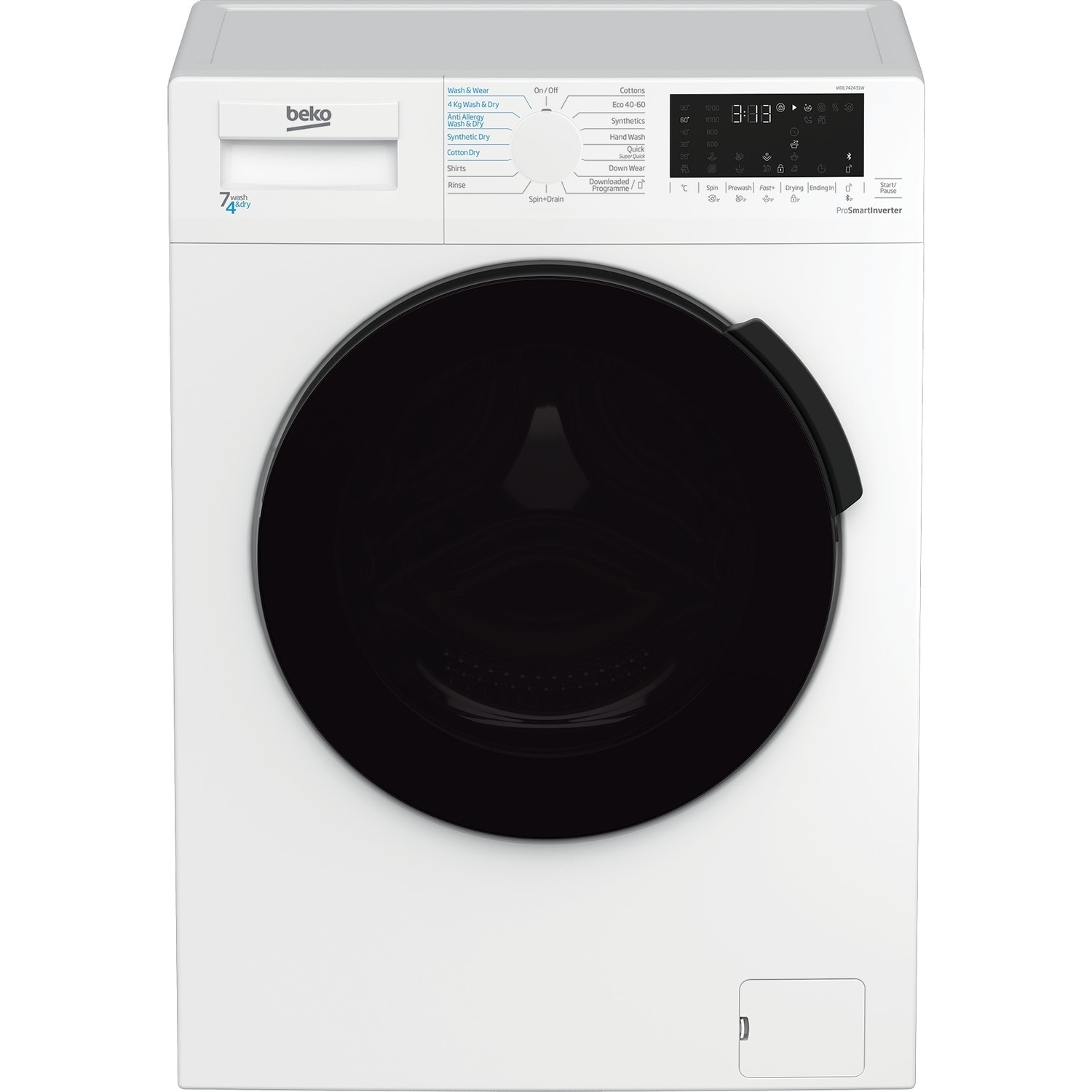 Beko WDL742431W 7kg Wash 4kg Dry Washer Dryer - White Beko WDL742431W 7kg Wash 4kg Dry Washer Dryer - White