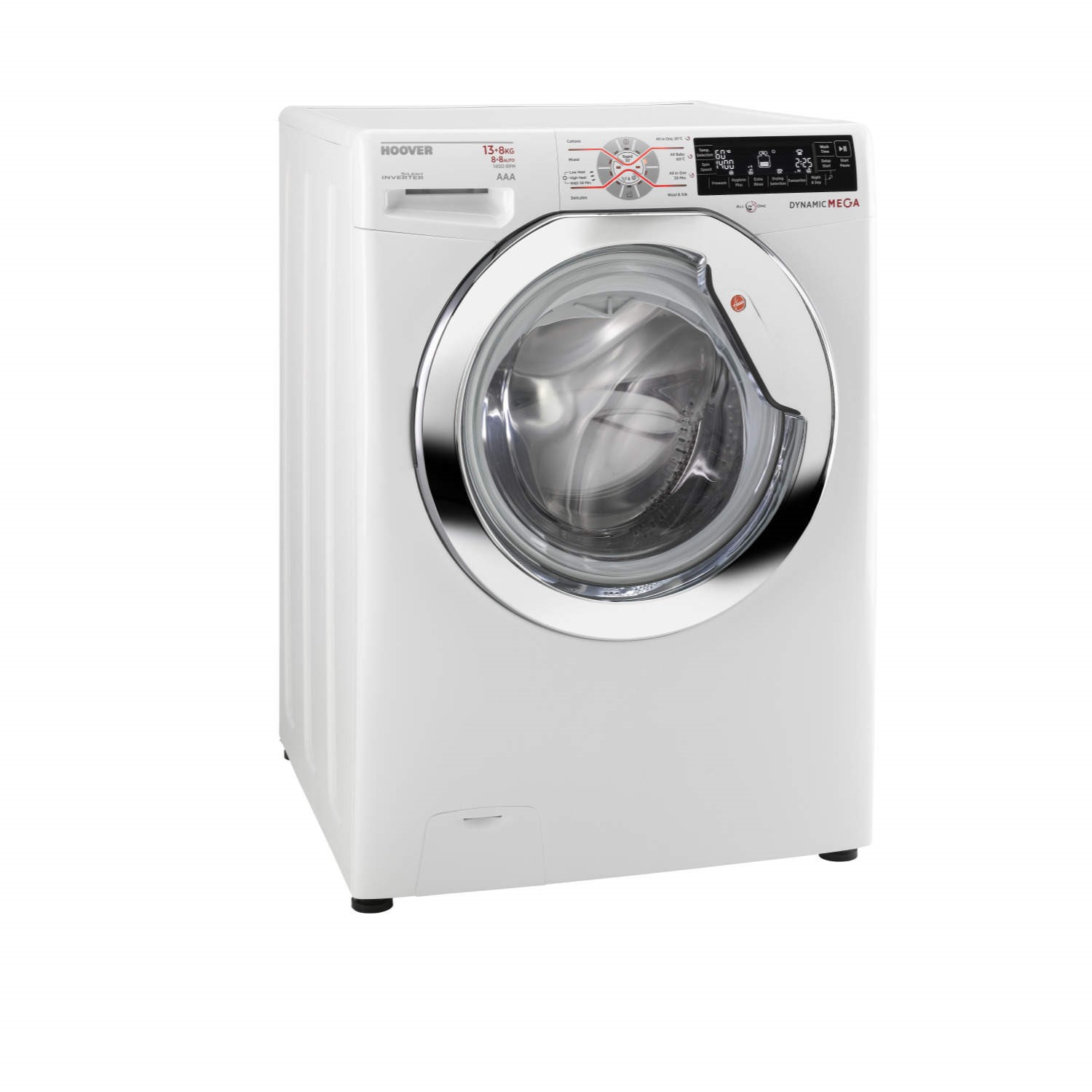 Hoover WDMT4138AI2/1-8 13kg Wash 8kg Dry 1400rpm Freestanding Washer Dryer  White | Appliances Direct