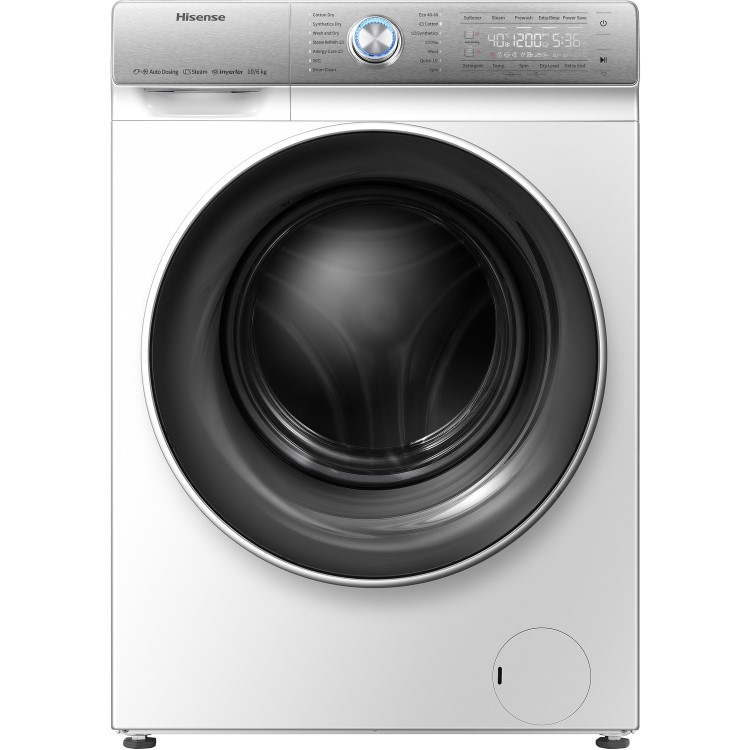 Refurbished Hisense WDQR1014EVAJM Freestanding 10/6KG 1400 Spin Washer Dryer White