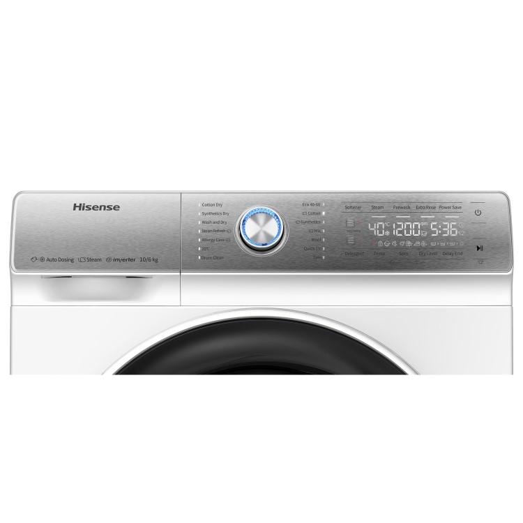 Refurbished Hisense WDQR1014EVAJM Freestanding 10/6KG 1400 Spin Washer Dryer White