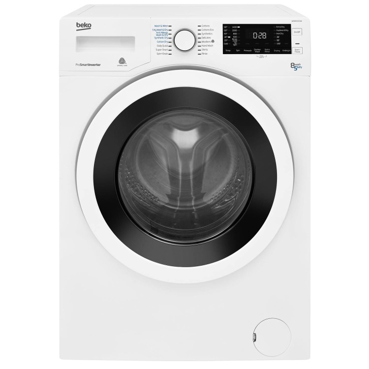 Beko WDR8543121W 8kg Wash 5kg Dry 1400rpm Freestanding Washer Dryer - White
