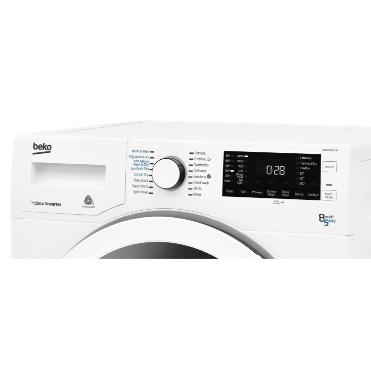 Beko WDR8543121W 8kg Wash 5kg Dry 1400rpm Freestanding Washer Dryer - White