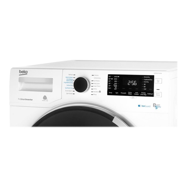 Beko WDR854P14N1W 8kg Wash 5kg Dry 1400rpm Freestanding Washer Dryer - White