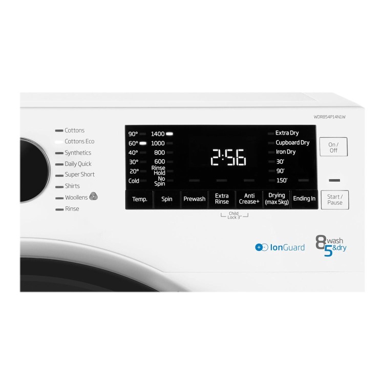Beko WDR854P14N1W 8kg Wash 5kg Dry 1400rpm Freestanding Washer Dryer - White