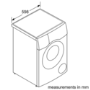 Refurbished Bosch Series 6 WDU28568GB Freestanding 10/6KG 1400 Spin Washer Dryer Silver