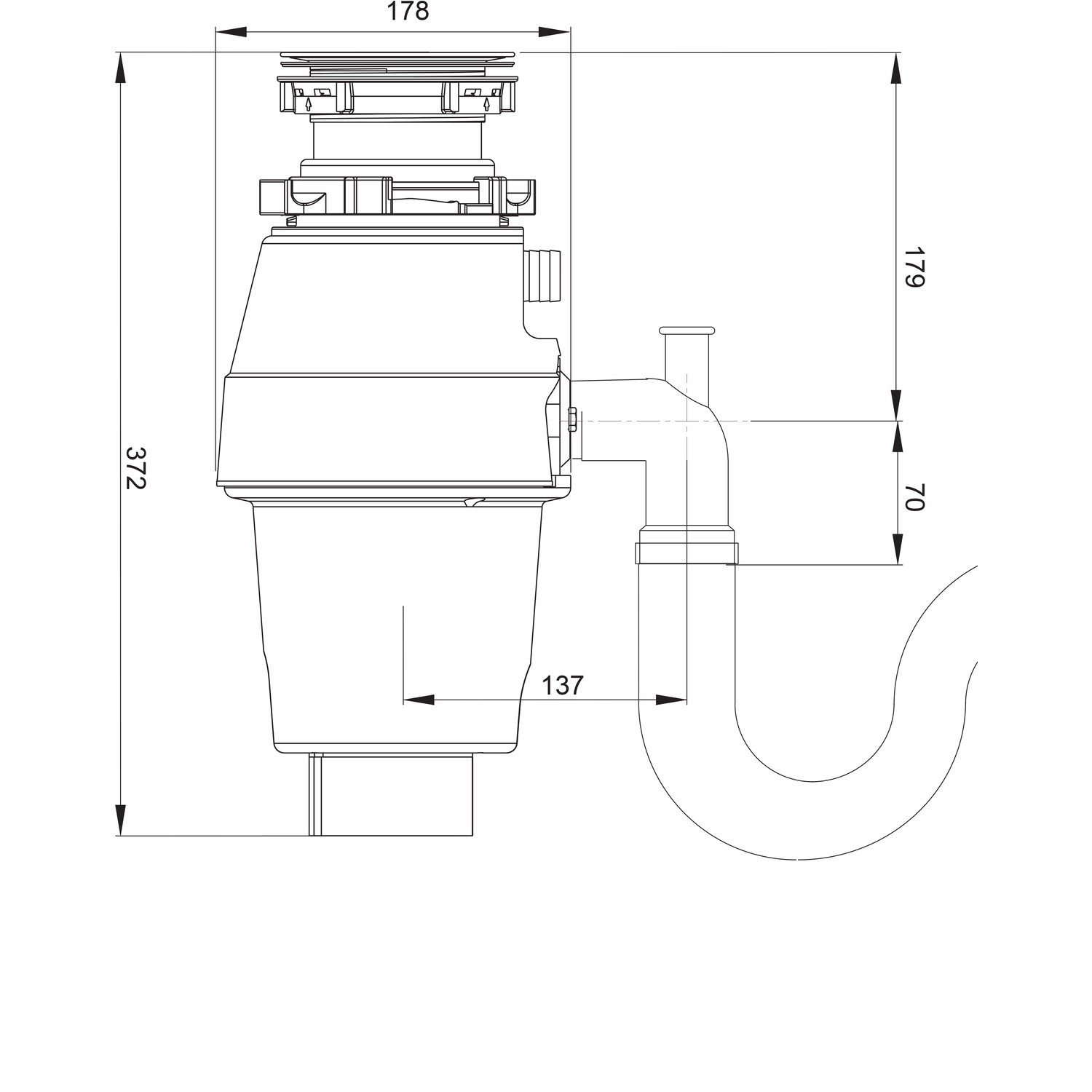 Rangemaster Mid Duty 750 Waste Disposal Unit Rangemaster Mid Duty 750 Waste Disposal Unit