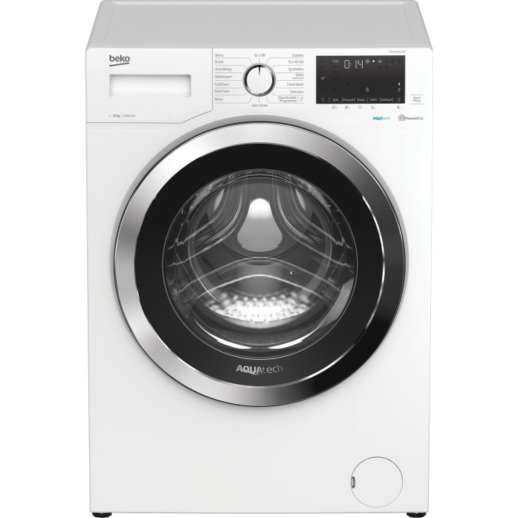 Beko AquaTech 10kg 1400rpm Freestanding Washing Machine - White