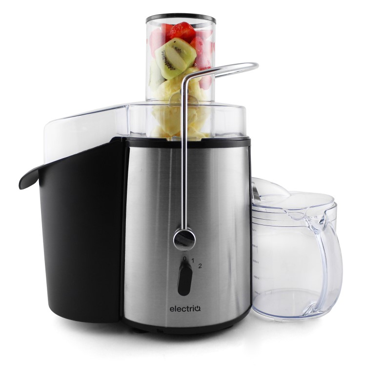 GRADE A1 - ElectriQ WF1000 Whole Fruit Power Juicer Stainless Steel 990W