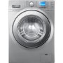 GRADE A2 - Minor Cosmetic Damage - Samsung WF1124XAU EcoBubble VRT Quiet Drive 12kg 1400rpm Silver Freestanding Washing Machine - Silver
