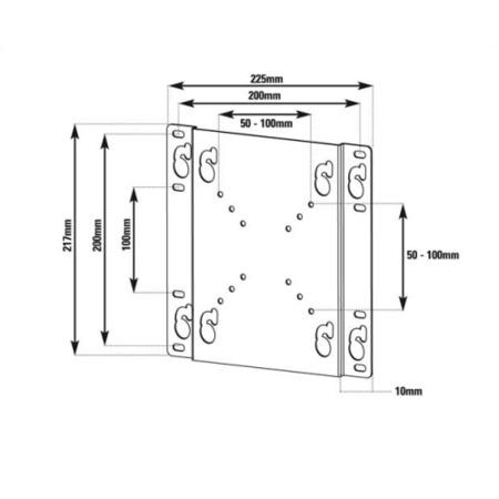 Vivanco 33384 Flat TV Wall Bracket - Up to 32 Inch