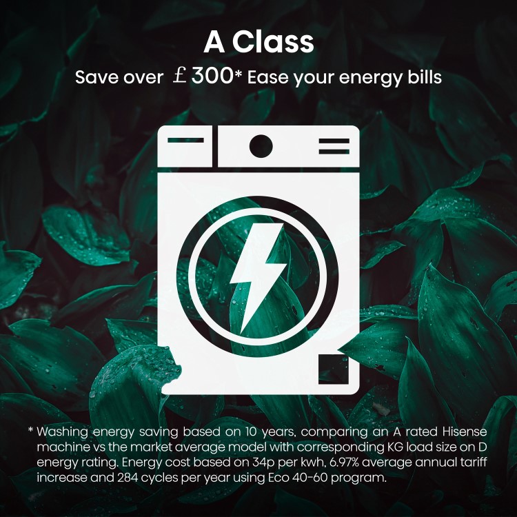 Hisense 3 Series 7kg 1400rpm Integrated Washing Machine - White