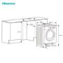Hisense 3 Series 8kg 1400rpm Integrated Washing Machine - White