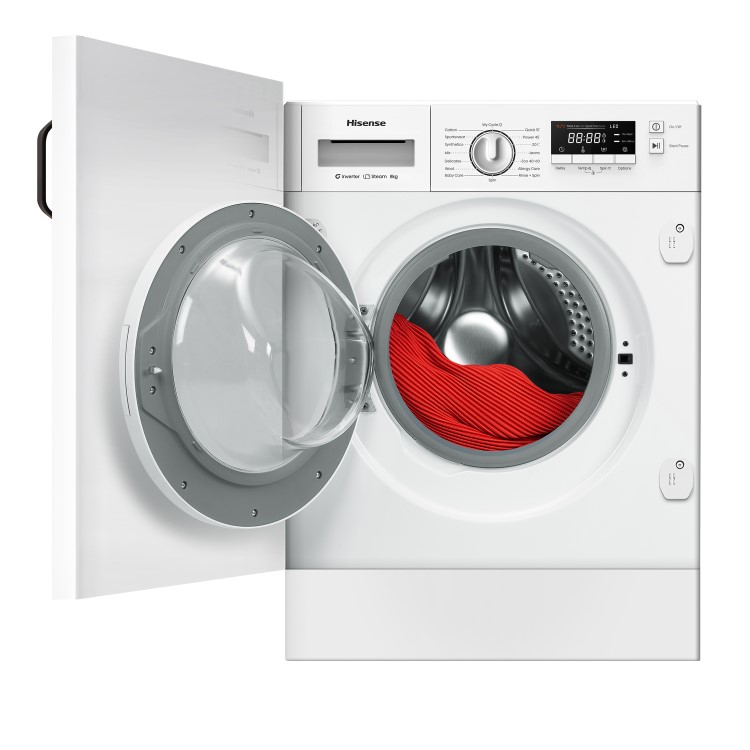 Hisense 3 Series 8kg 1400rpm Integrated Washing Machine - White