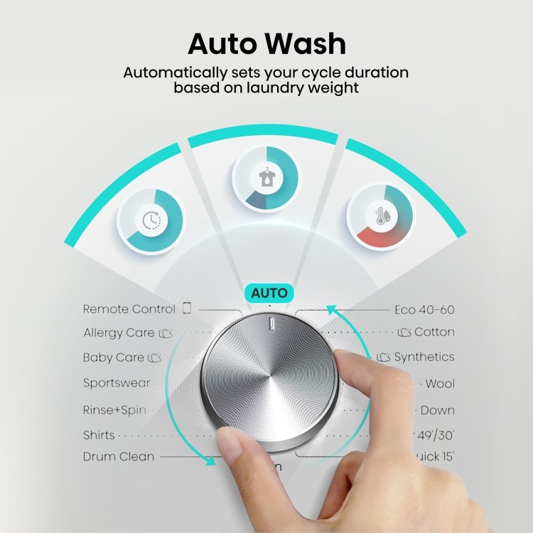 Hisense 3 Series 9kg 1400rpm Washing Machine - Black