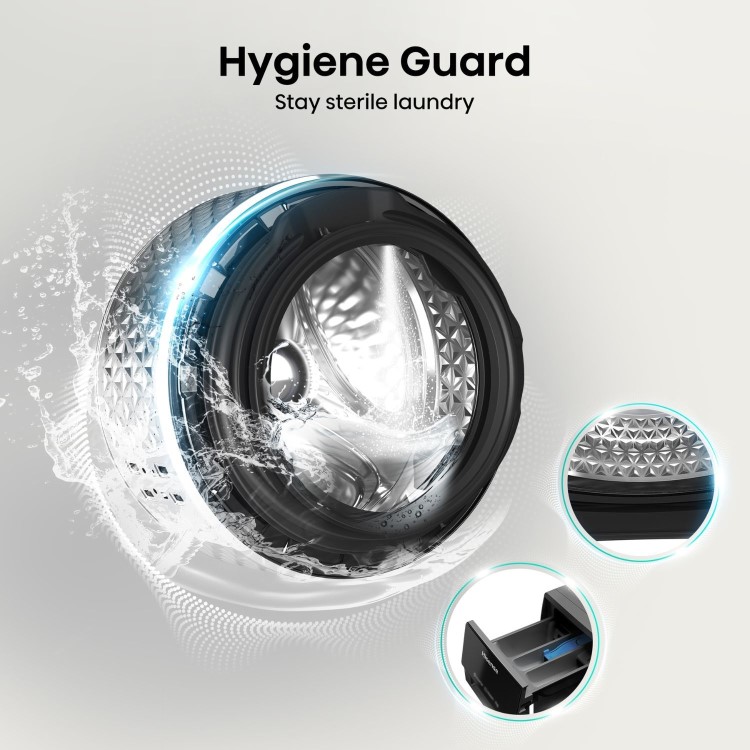 Hisense 3 Series 9kg 1400rpm Washing Machine - Black