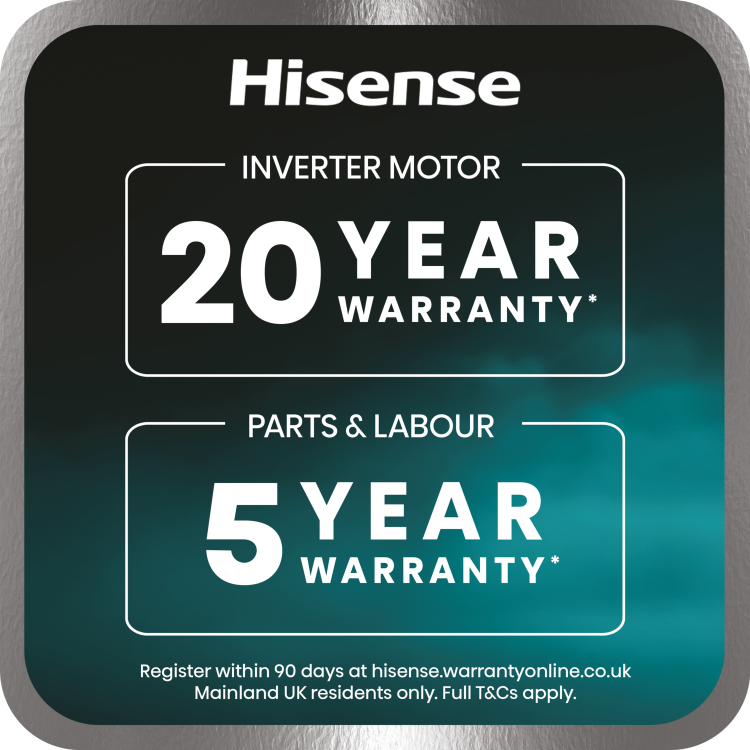 Hisense KitchenFit 5i Series 10.5kg 1400rpm Washing Machine - White