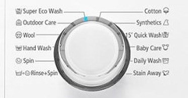 15 programme washing machine