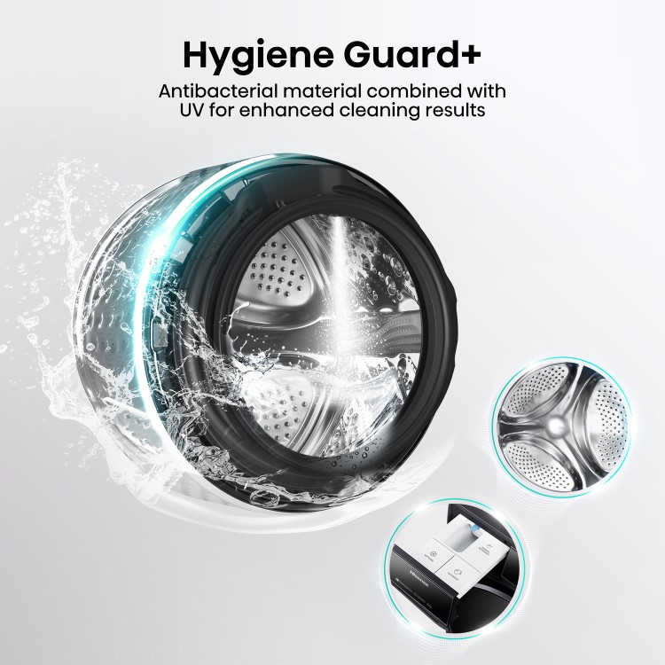 Hisense 7S Series 12kg 1400rpm Washing Machine - Black