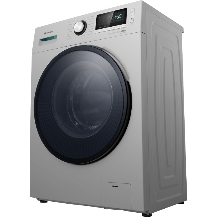 GRADE A2 - Hisense WFBL7014VS 7kg 1400rpm Freestanding Washing Machine - Silver