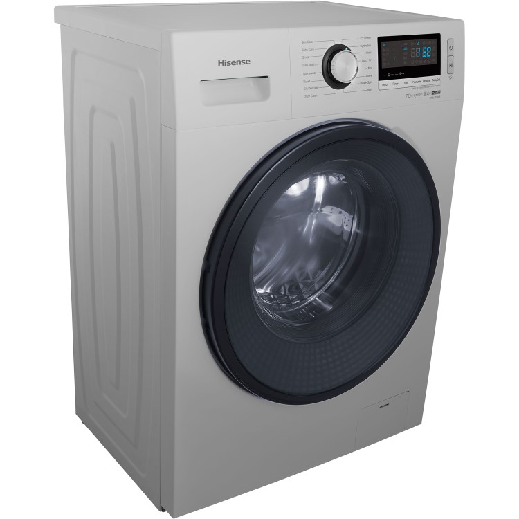 GRADE A2 - Hisense WFBL7014VS 7kg 1400rpm Freestanding Washing Machine - Silver