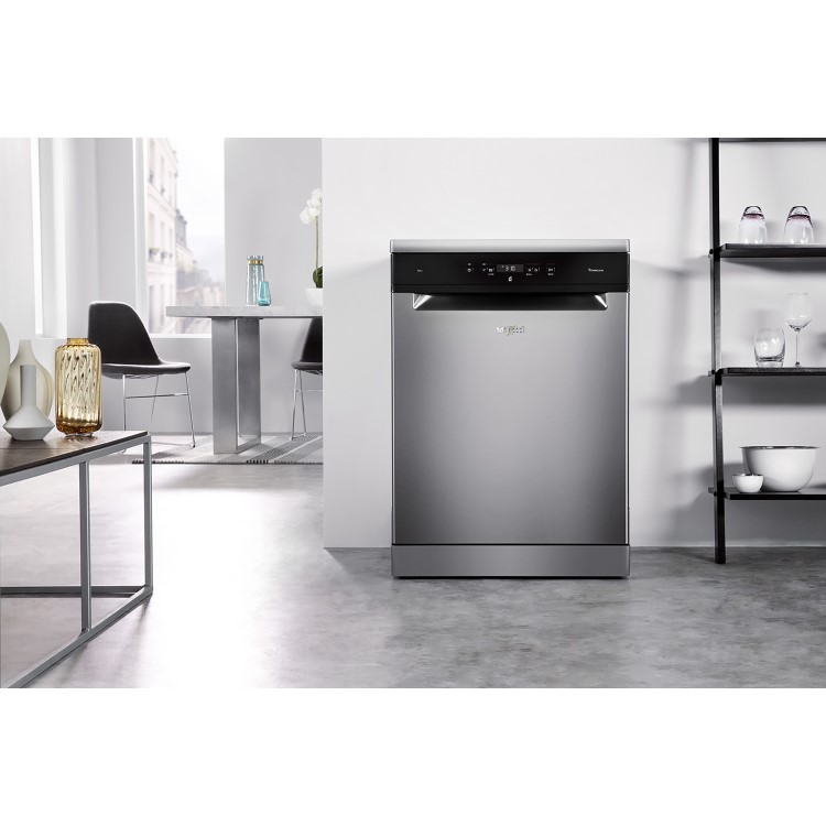 Whirlpool WFC3C24PX 14 Place Freestanding Dishwasher with Quick Wash - Stainless Steel