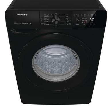 Hisense 8kg 1400rpm Freestanding Washing Machine - Black