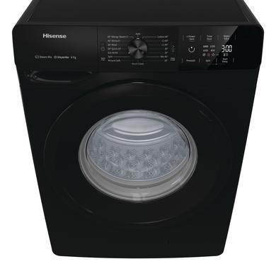 Hisense 8kg 1400rpm Freestanding Washing Machine - Black