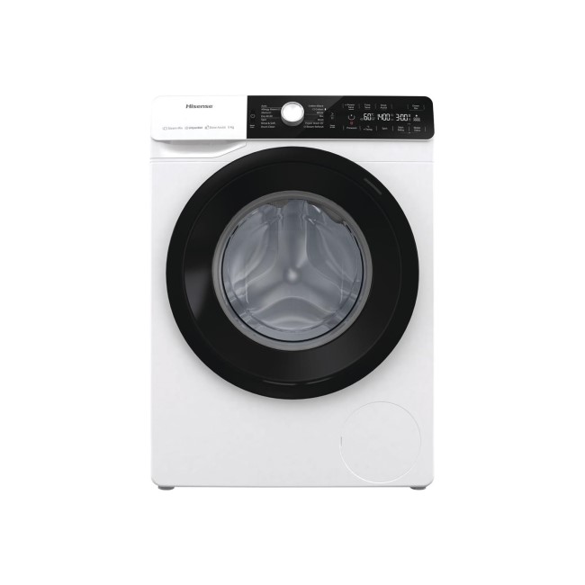 Refurbished Hisense WFGE90141VM 9kg 1400rpm Freestanding Washing Machine White