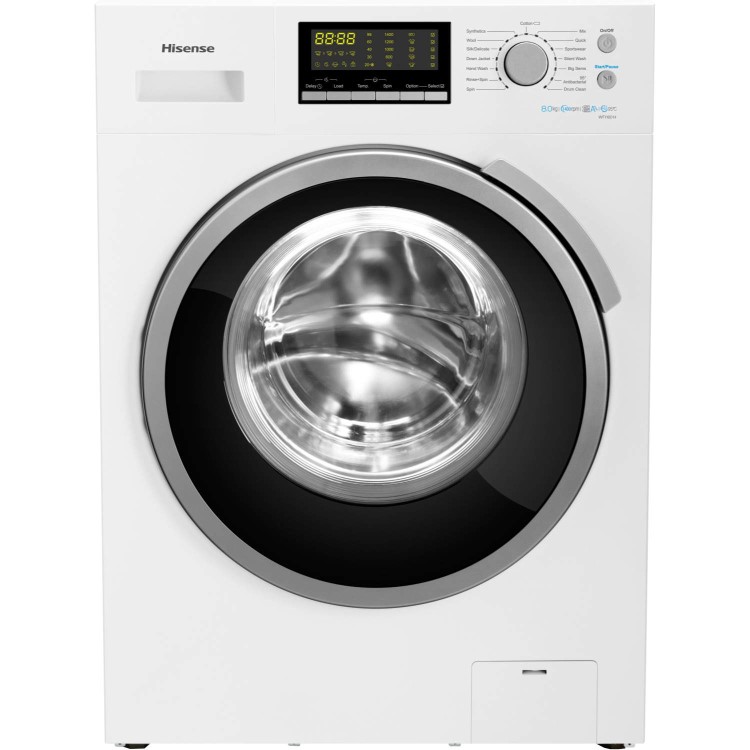 Hisense WFH8014 8kg 1400rpm Freestanding Washing Machine White