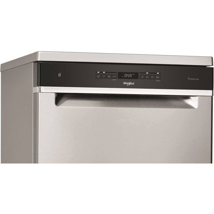 Whirlpool 14 Place Settings Freestanding Dishwasher - Silver