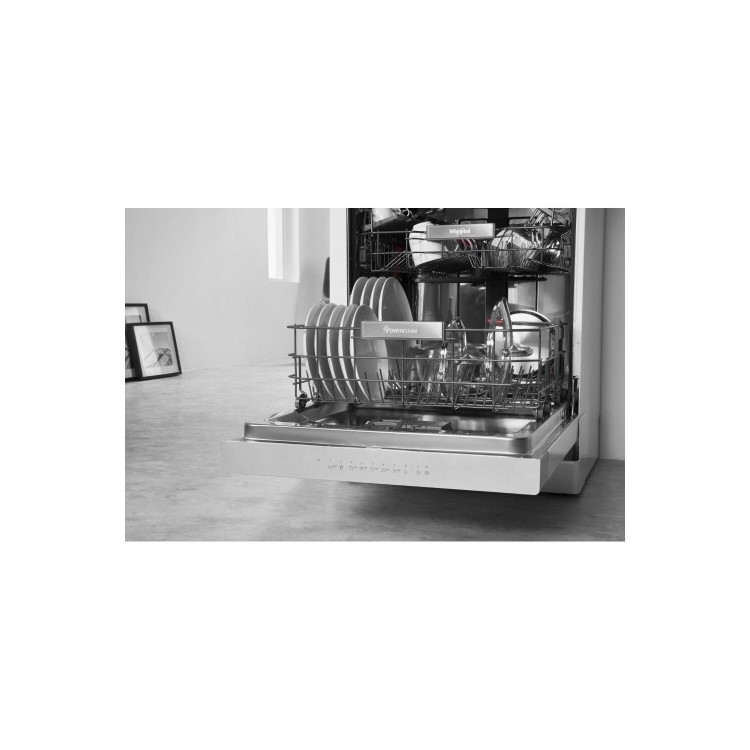 Whirlpool WFO3P33DLUK 14 Place Setting 9.5L Freestanding Full Size Dishwasher - White
