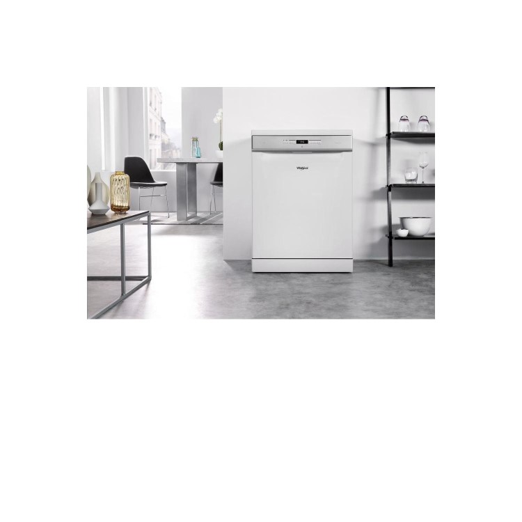 Whirlpool WFO3P33DLUK 14 Place Setting 9.5L Freestanding Full Size Dishwasher - White