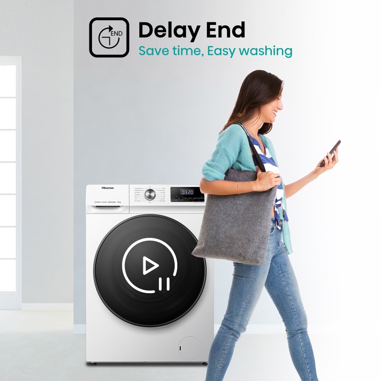 Hisense 3 Series 10kg 1400rpm Washing Machine - White