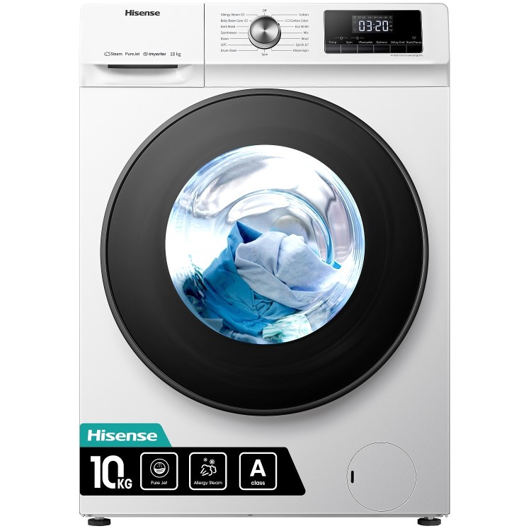 Hisense 3 Series 10kg 1400rpm Washing Machine - White