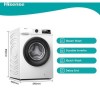 Hisense 1 Series 7kg 1200rpm Washing Machine - White