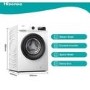 Refurbished Hisense WFQP7012EVM Freestanding 7KG 1200 Spin Washing Machine White