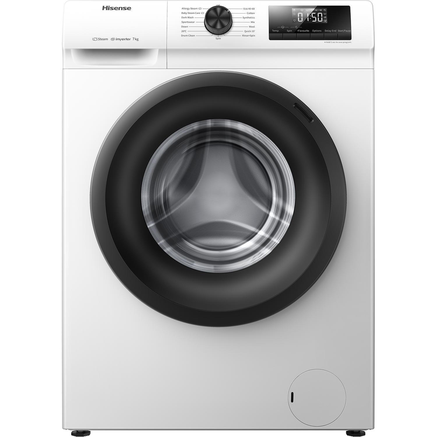 1 Series Washing Machine Freestanding 1200rpm Steam C Rated