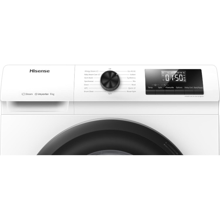 Refurbished Hisense WFQP9014EVM Freestanding 9KG 1400 Spin Washing Machine White