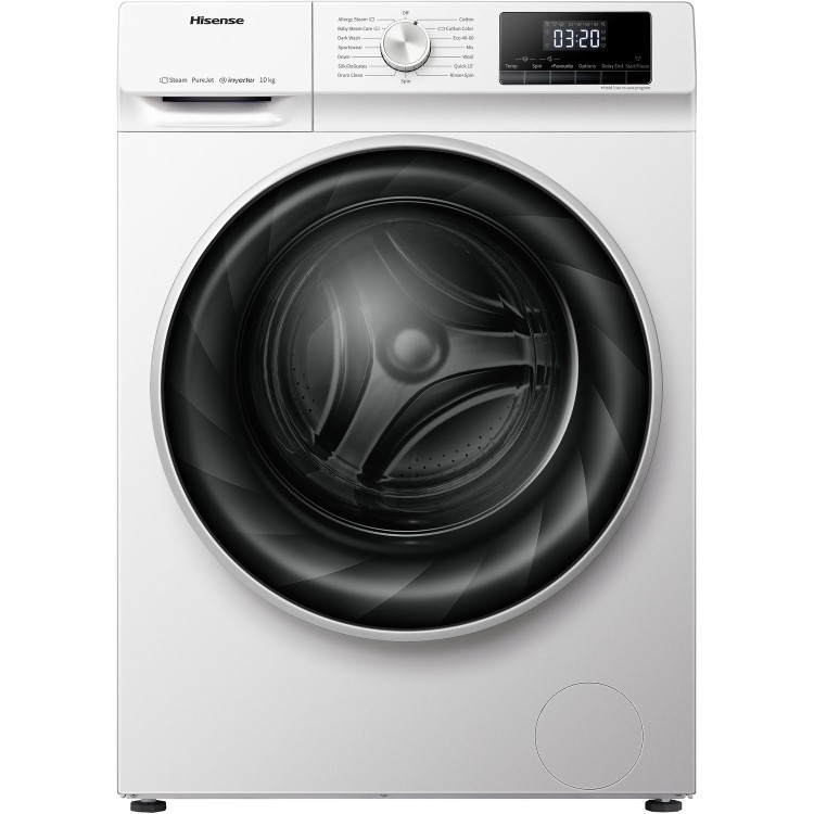 GRADE A2 - Hisense QY Series 10kg 1400rpm Freestanding Washing Machine - White