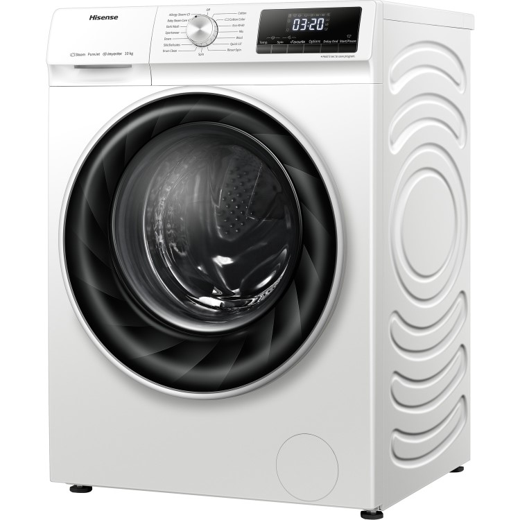 GRADE A2 - Hisense QY Series 10kg 1400rpm Freestanding Washing Machine - White