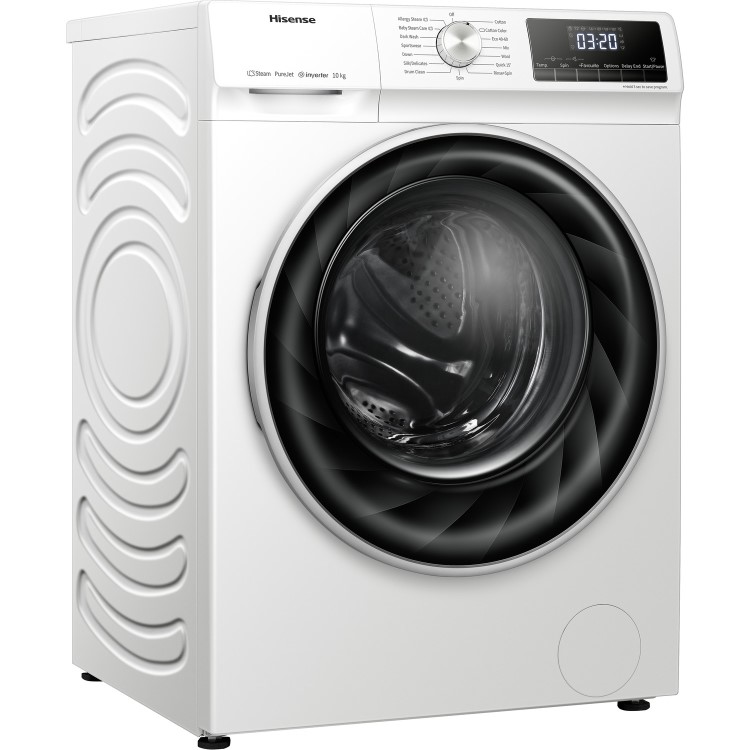 GRADE A2 - Hisense QY Series 10kg 1400rpm Freestanding Washing Machine - White