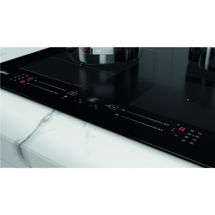 Whirlpool WFS0160NE Touch Control 4 Zone Induction Hob - Black