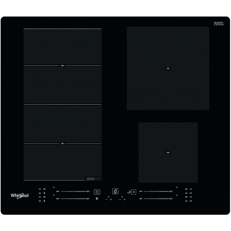 Whirlpool WFS0160NE Touch Control 4 Zone Induction Hob - Black