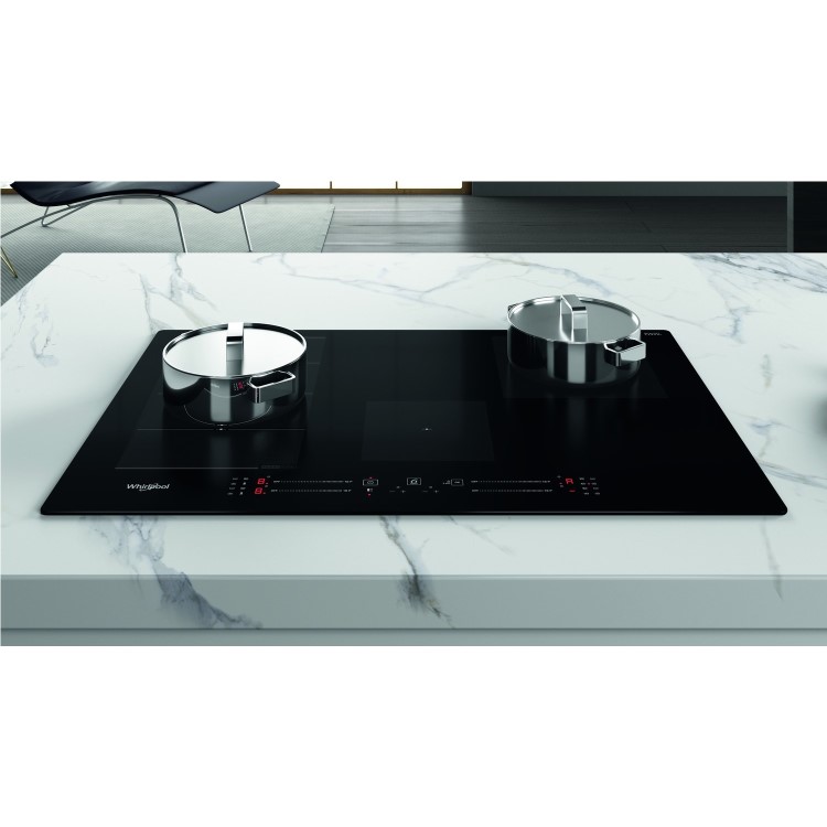 Whirlpool WFS3977NE Touch Control 4 Zone Induction Hob - Black