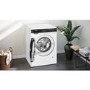 Refurbished Siemens WG44G290GB Freestanding 9KG 1400 Spin Washing Machine White w/ Black Door